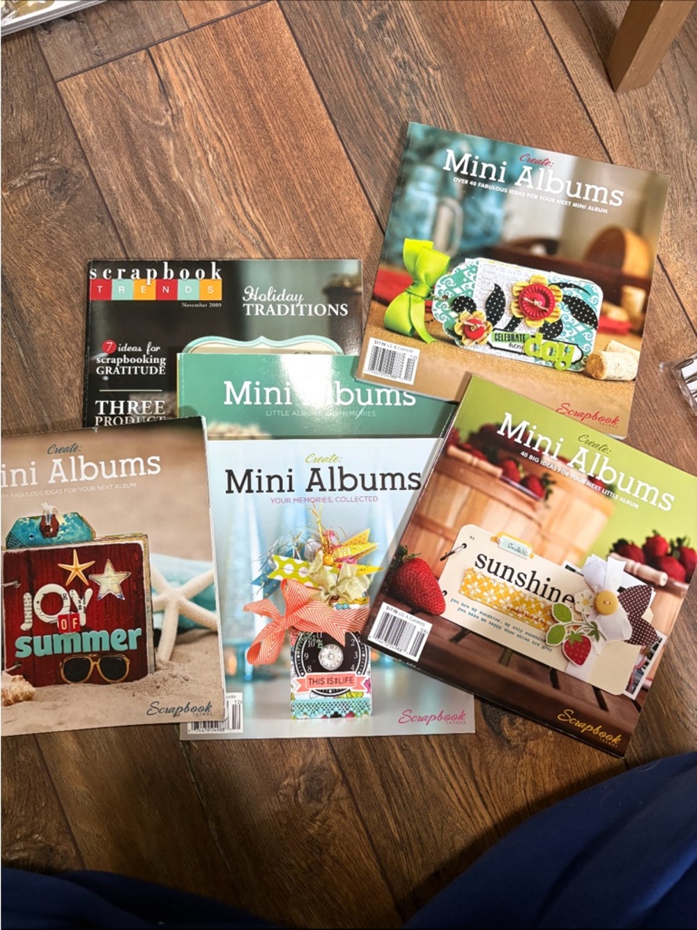 Mini Albums Scrapbook Magazine Lot - Colorful Covers